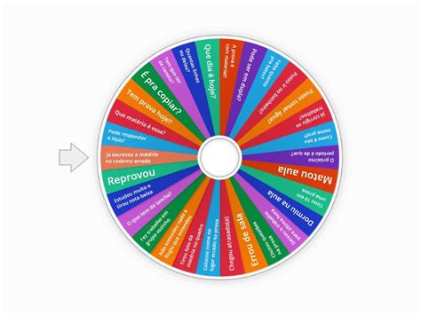 Bingo Dia do Estudante - Spin the wheel