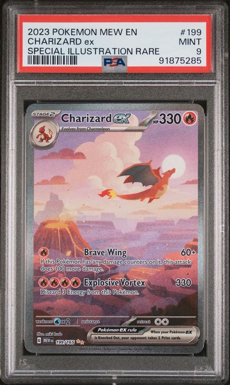 2023 Pokemon Mew En 151 199 Charizard Ex Special Illustration Rare Ps