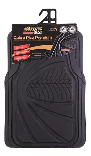 Cubre Piso Auto Pvc Premium Set De 4 Unidades Negro Cuotas sin interés