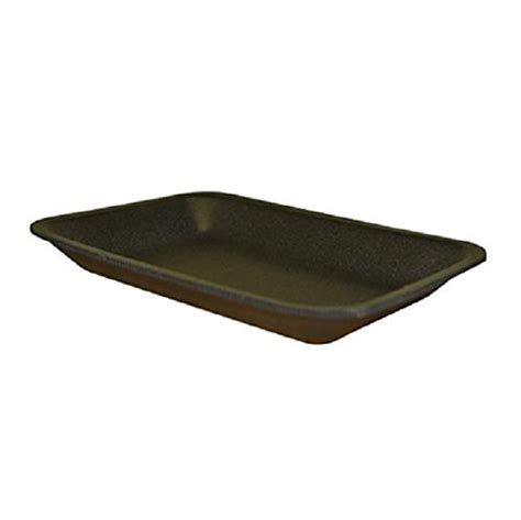 Ckf 2bk 2 Black Foam Meat Trays Disposable Standard Supermarket Meat