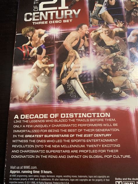 WWE Greatest Stars Of The New Millenium DVD 2011 3 Disc Set