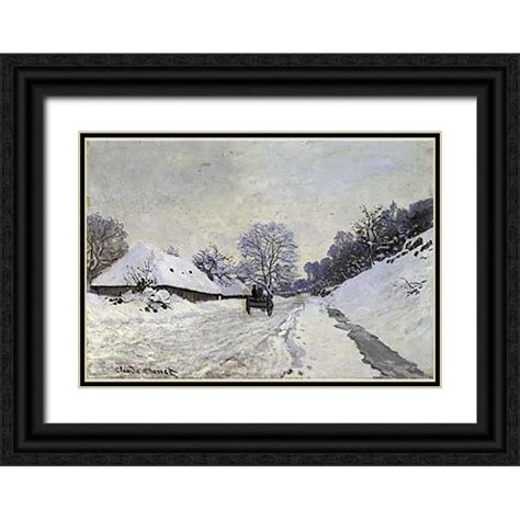 Monet Claude X Black Ornate Wood Framed With Double Matting Museum