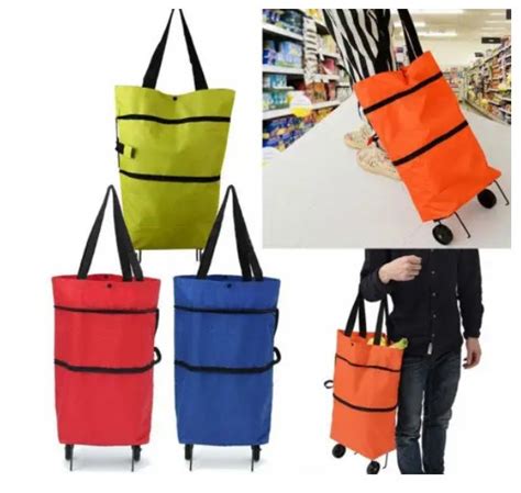 Складная хозяйственная сумка – трансформер 2 в 1 Шоппер на колесиках ...