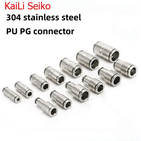 Stainless Steel Pneumatic Quick Connector Pu Mm