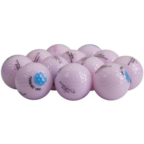 Pinnacle Ribbon Clear Pink Overrun Golf Balls For Women