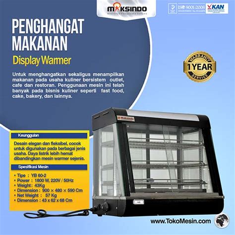 Jual Mesin Penghangat Makanan Display Warmer Di Bogor Toko Mesin