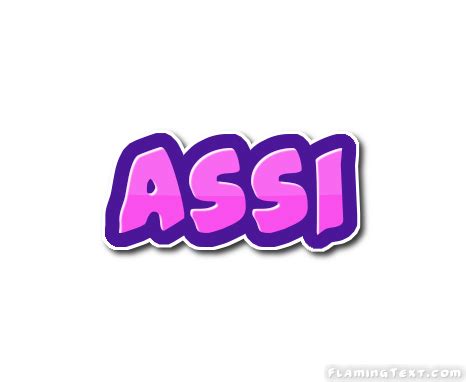 Assi Лого | Бесплатный инструмент для дизайна имени от Flaming Text