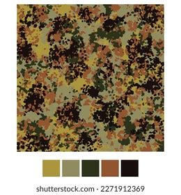 Flecktarn Camouflage Seamless Pattern Abstract Modern Stock Vector ...