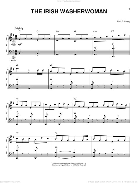 The Irish Washerwoman Sheet Music For Accordion Pdf Interactive