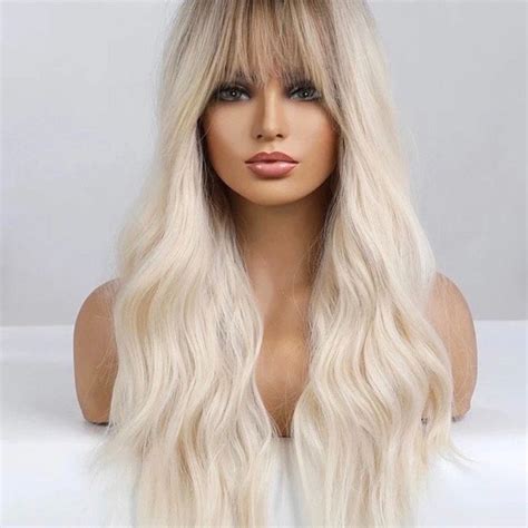 Ash Blonde Wig Etsy