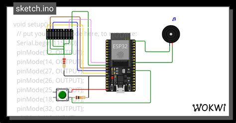 SECUENCIA DE LUCES Wokwi ESP32 STM32 Arduino Simulator