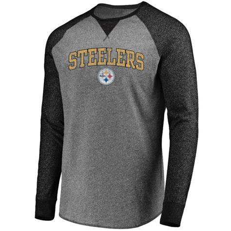 Pittsburgh Steelers Men S Big And Tall Raglan Long Sleeve T Shirt