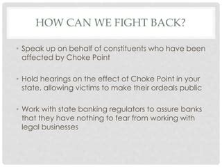 Operation Choke Point Ppt