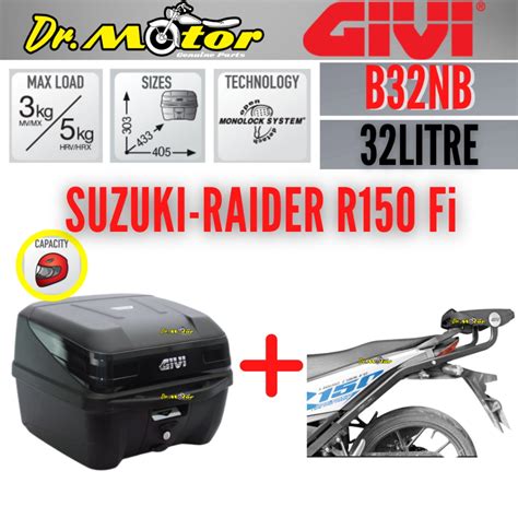 SUZUKI RAIDER R150 Fi 150R GIVI HRV HEAVY DUTY MONORACK MONO RACK J