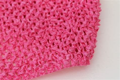 Crochet Fabric Hot Pink Stretch Waffle By Lauraslacefabrics