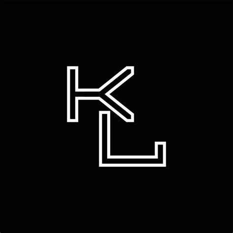 KL Logo monogram with line style design template 16579289 Vector Art at ...