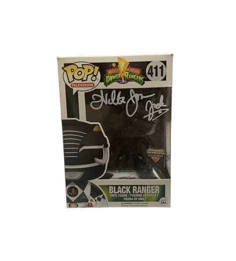 Walter Jones Black Ranger Autographed Funko Pop #411 – Icon Autographs