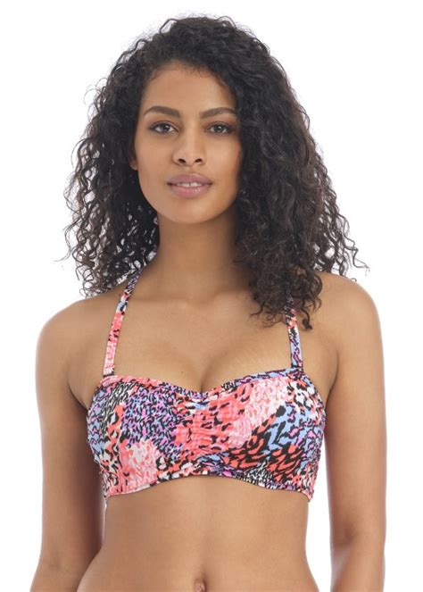 Freya Serengeti Haze Bandeau Bikini Top Underwraps Lingerie