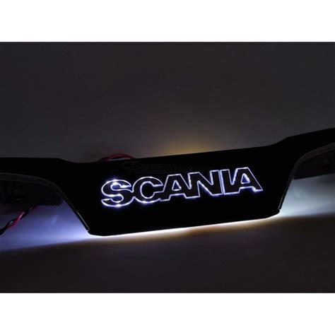 Front Grill Scania Logo Led Red