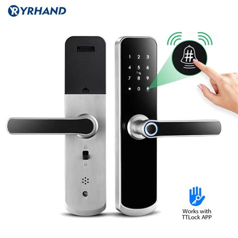 Biometric Fingerprint Smart Lock App Bluetooth WiFi Gateway Doorlocks Passwod RFID Apartment ...