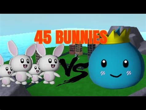 Roblox Tower Heroes 45 BUNNIES VS MEDIUM SLIME KING YouTube