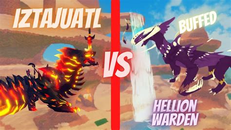 Iztajuatl Vs Hellion Warden Creatures Of Sonaria Youtube