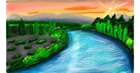 Drawing of River by Mia - Drawize Gallery!