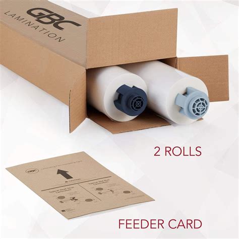 GBC Pinnacle EZ Load Blue End Cap Laminating Roll Film 2 Pack NAP I