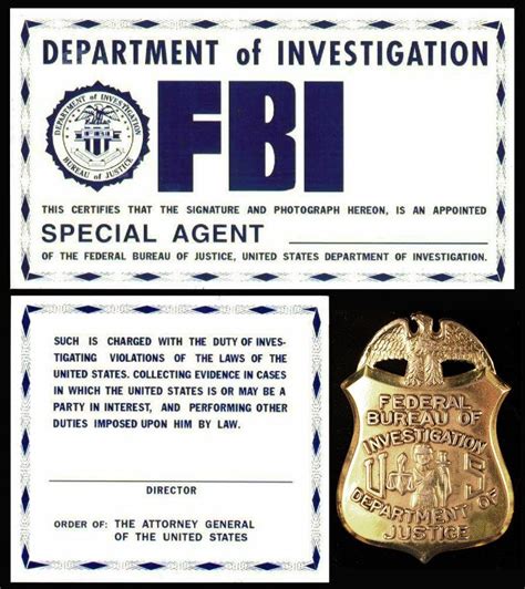 Fbi Id From The Xfiles Template Juant Mich In with regard to Spy Id ...