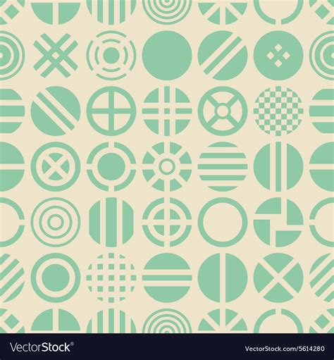 Circle Seamless Pattern Royalty Free Vector Image