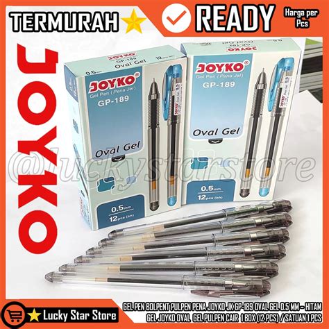 Jual Gel Pen Bolpent Pulpen Pena Joyko Jk Gp Oval Gel Mm