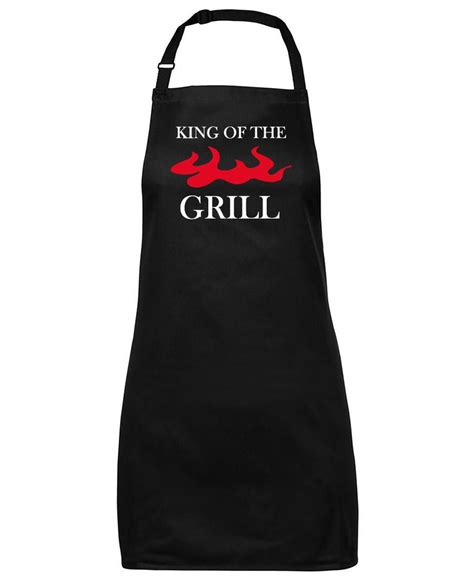 King Of The Grill Apron Personalized Apron Chef Apron Grill Etsy