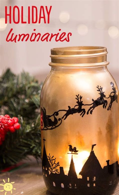 28 Diy Christmas Luminaries To Make For Holiday Decor Christmas Mason