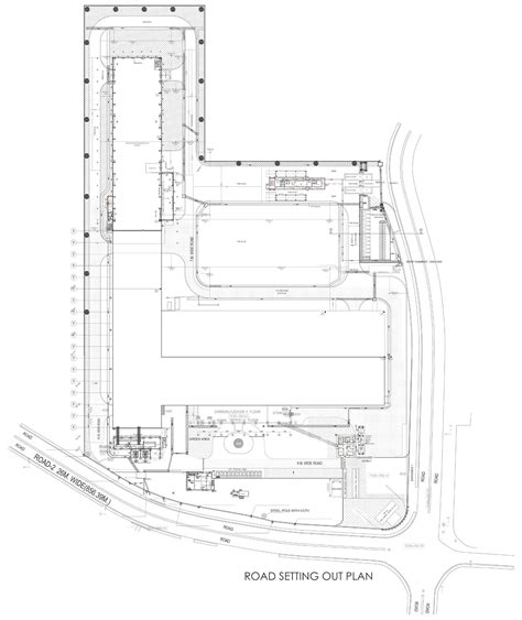 Road Setting Out Plan Detail Dwg Autocad File Cadbull