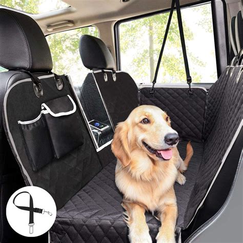 Dog Seat Cover Waterproof Car Seat Covers for Pets Back Seat Cover with Mesh Window,Dog Backseat ...