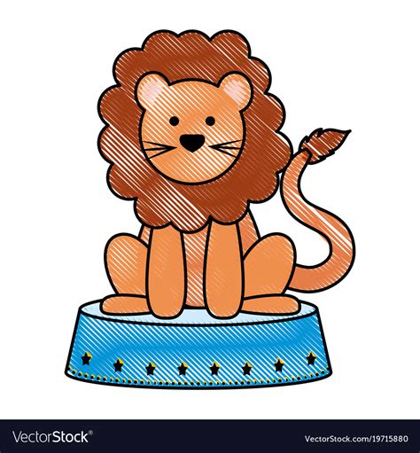 Cartoon circus animals design Royalty Free Vector Image