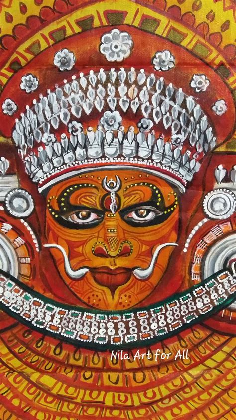 Theyyam Painting Canvas Art Painting Abstract Modern Art Paintings