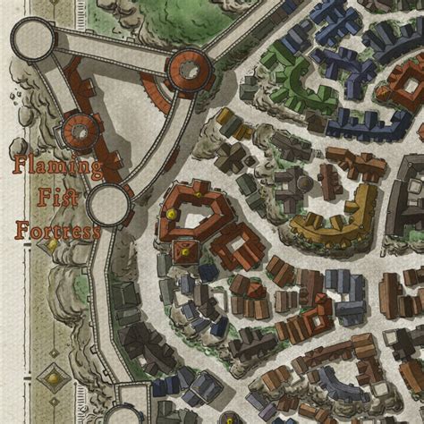 Baldurs Gate City Map Close Ups 1 Jstevensonart On Tumblr