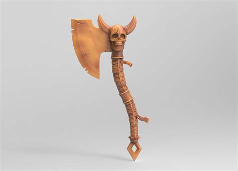 Battle Axe Free 3d Model 3d Printable Cgtrader