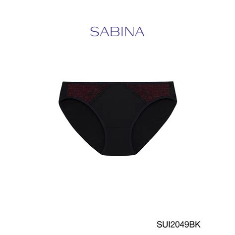 Sabina กางเกงชนใน ทรง Bikini รน Modern V รหส SUI BK สดำ Shopee Thailand