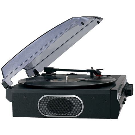 Best Buy Jensen 3 Speed Stereo Turntable Black JTA 230