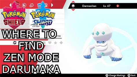 Pokemon Sword Shield Zen Mode Darumaka Location Youtube