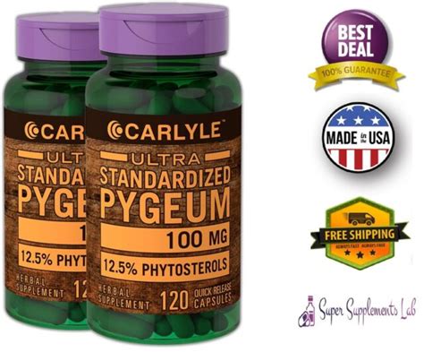 Pygeum Africanum Bark Extract Mg Capsules Prostate Support