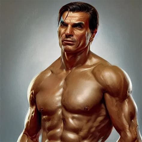 Jair Bolsonaro As A Shirtless Hero Gold Intricate Stable Diffusion