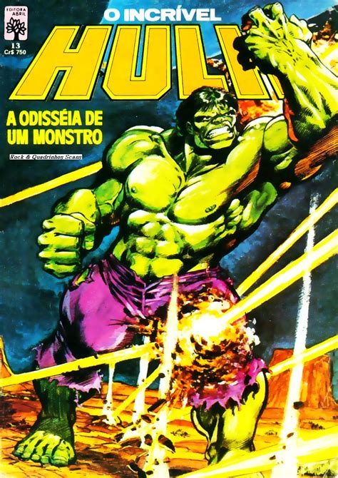 ROCK QUADRINHOS SCANS O INCRÍVEL HULK 13 ED ABRIL JULHO DE 1984