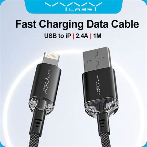 Vyvylabs USB To IP 2 4A Fast Charging Data Cable 480Mbps Transmission