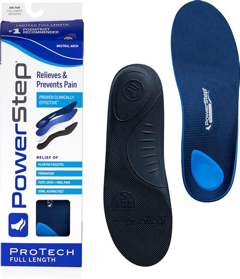 Amazon PowerStep ProTech Full Length Orthotic Insoles Medical