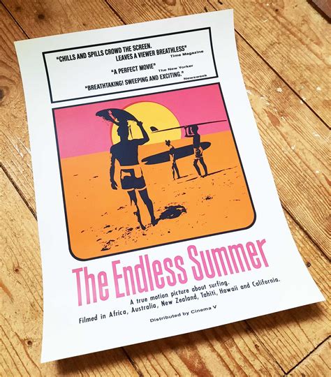 The Endless Summer Movie Poster Art Print, 1966 Surfing Movie ...