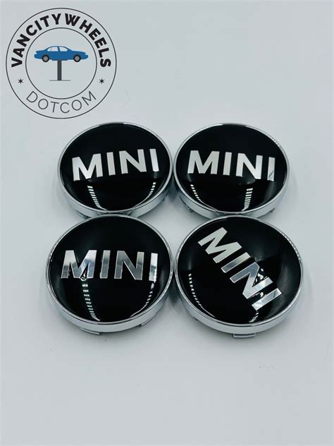 Pcs Mm Black Chrome Color Mini Cooper Logo Car Wheel Center Cap