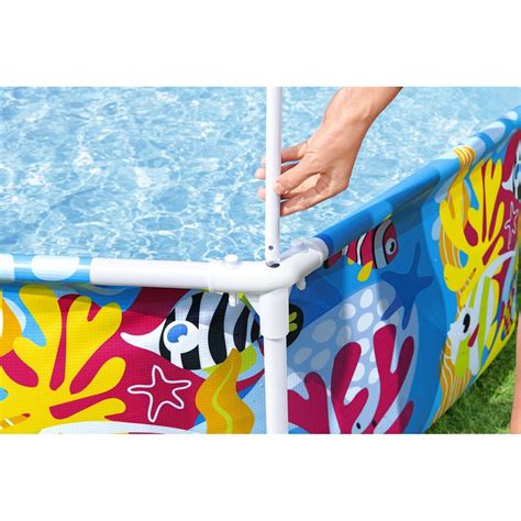 Piscina Infantil Bestway Steel Pro con Techo Splash in Shade Ø183x51 cm